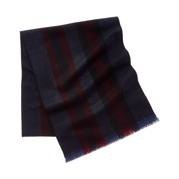 Gucci Gg Wool & Silk-Blend Scarf, Blue - Picture 2 of 3